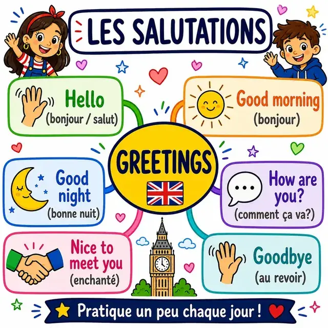 Carte mentale : Salutations